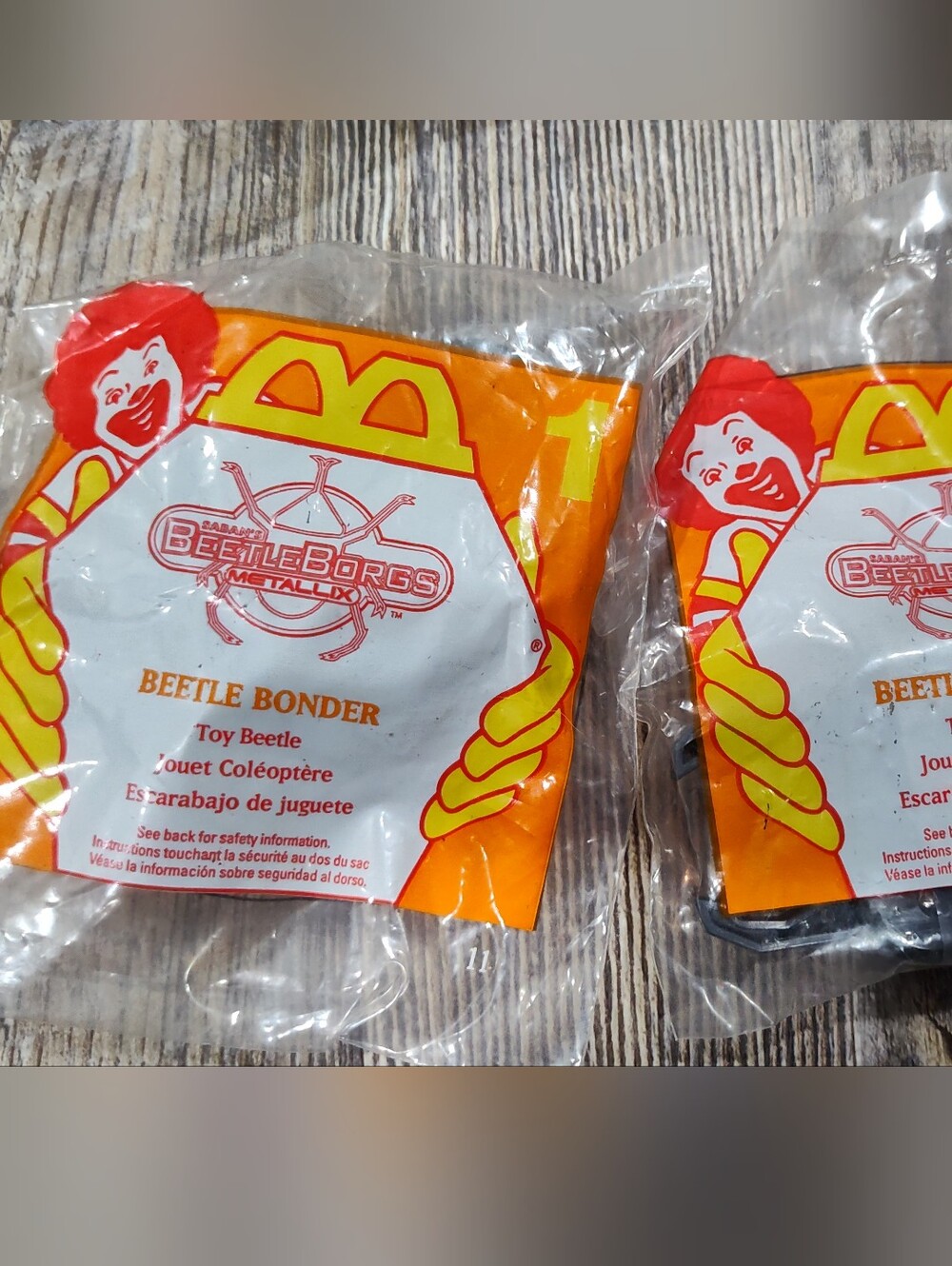 1996 McDonalds Happy Meal Saban's Beetle Borgs BEETLE BONDER Toy #1 New
